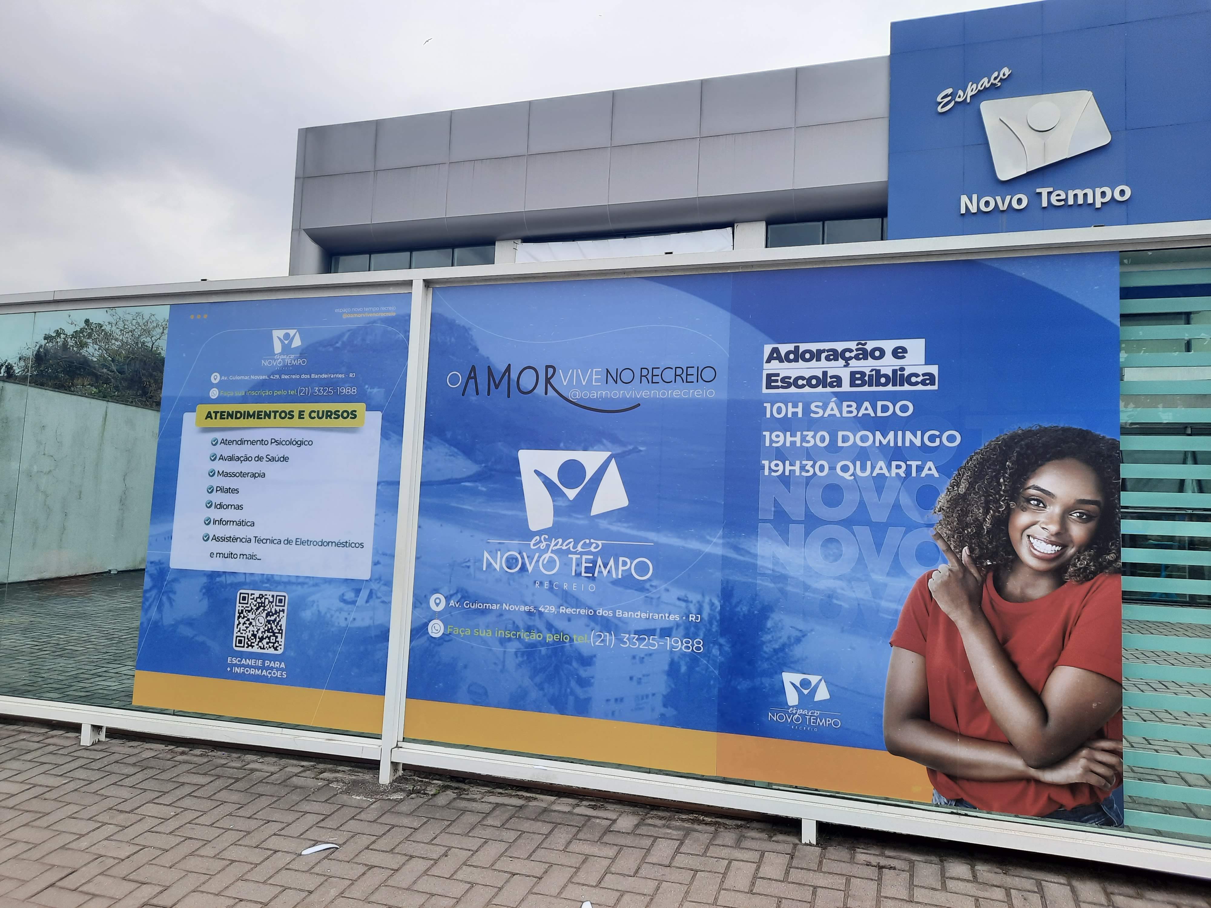 imagem da frente do Espaço Novo Tempo Recreio